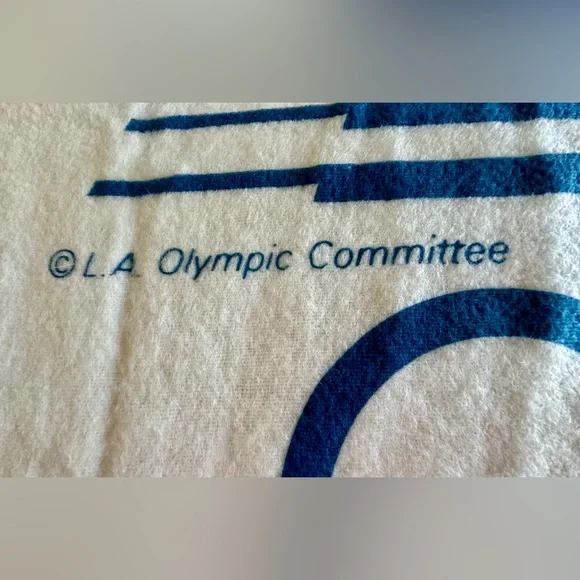 Olympic Blanket L.A. Olympic Committee New never used/washed Vintage 1980